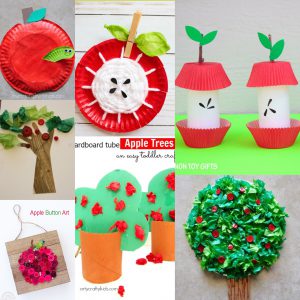 Harvest Fuzzy Stick Apple Tree - Craft Project Ideas