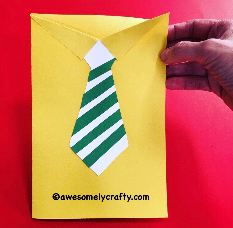 Father's Day Tie Card - Awesomelycrafty